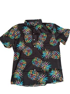 Pineapple Hawaiian Button Shirt